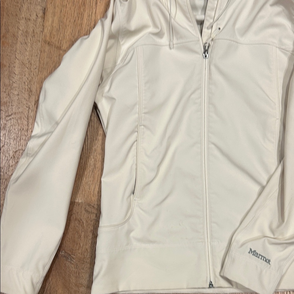 Marmot Cream Soft Shell Hooded Jacket - Picture 5 of 6